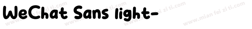 WeChat Sans light字体转换